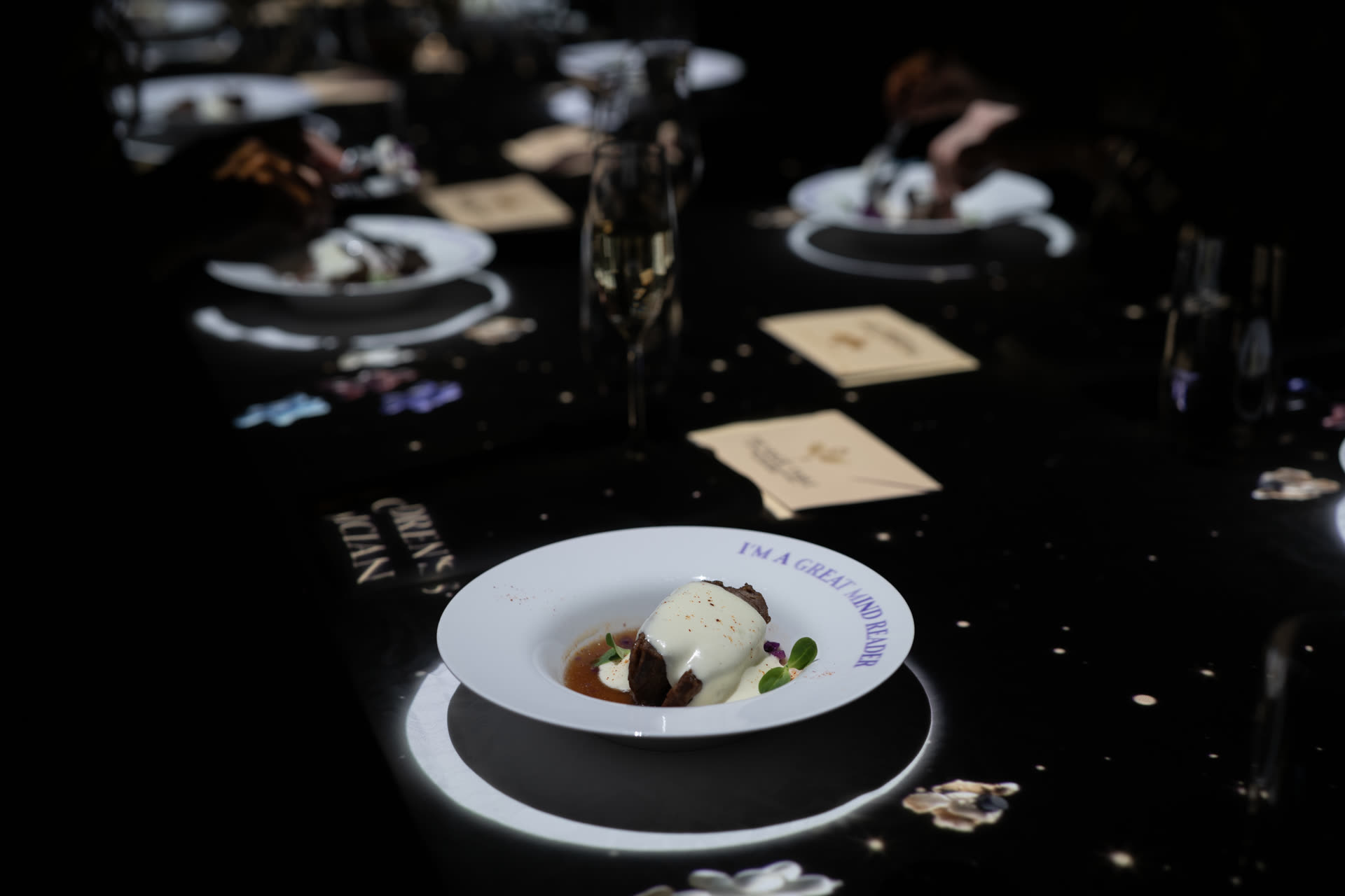 The Magic Table Calgary — five-course gourmet dinner with magical light art